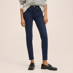 Mango Push Up Skinny Jeans dark blue